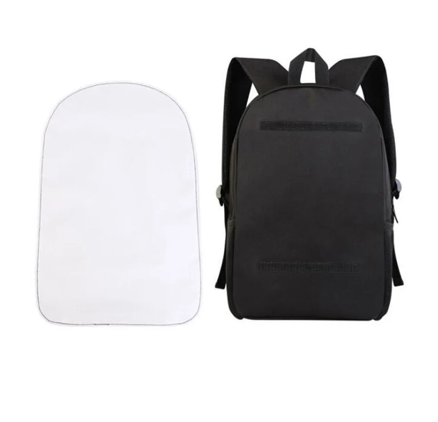 3pcs 16Inch Backpack Sublimation DIY Remove White Blank Polyester Large Capacity School Bag Size 40*28*14CM