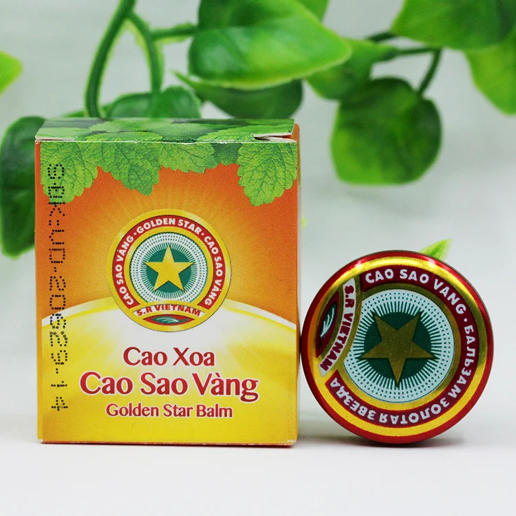 5pcs/lot Golden Star Tiger Balm Relief Headache Tiger Head Menthol Balm Refreshing Vietnam for Headache Dizziness Insect Sting