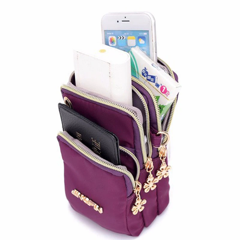 Casual Wasserdichte Nylon Umhängetaschen Frauen Messenger Schulter Tasche Weibliche Kleine Handy Handtaschen Geldbörsen Sport Tasche Tasche – Detail 31