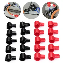 20Pcs Battery Terminal Insulating Rubber Protector Covers for 20mm Terminal 15mm Cable Red Black 10 Pairs  Replacement Tools