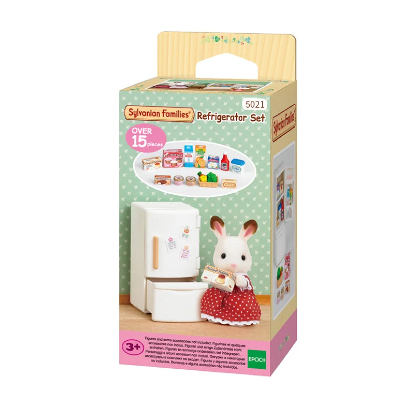 Sylvanische Families Poppenhuis Speelset Meubels Koelkast Set Accessoires Cadeau Meisje Speelgoed Geen Figuur Nieuw In Doos 5021