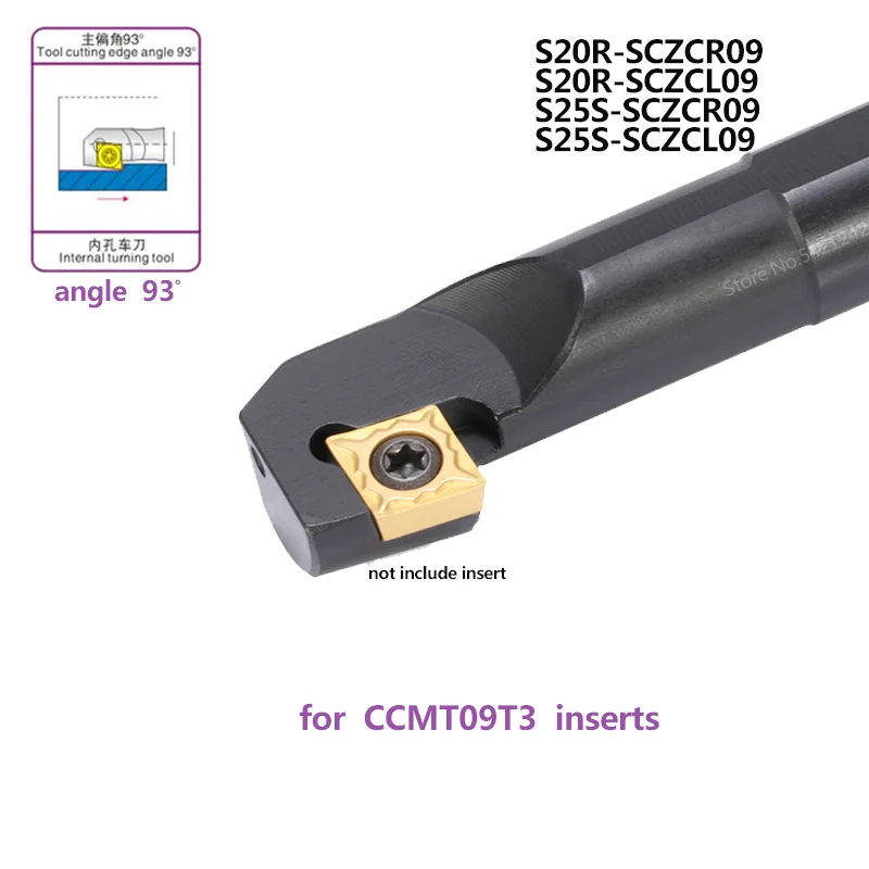 1pc S20R-SCZCR09 S25S-SCZCR09 Internal turning tool holder CNC Lathe Cutter Tool SCZCR SCZCL TOOL BAR for CCMT Carbide Insert