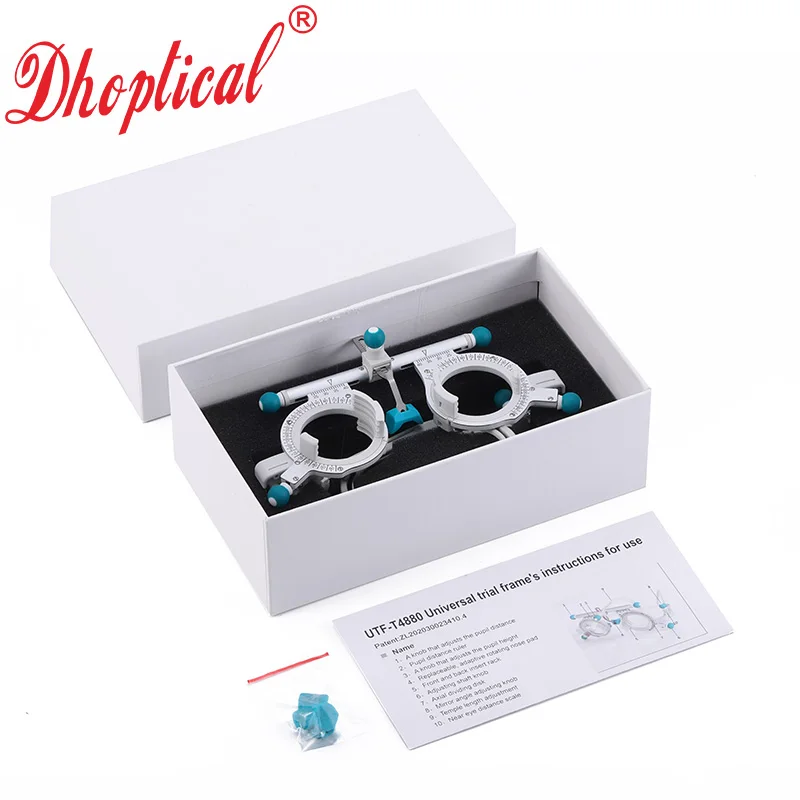 Optical Trial Frame Titanium Alloy Ophthalmic High Grade Adjust Pd 48mm~80mm By Dhoptical