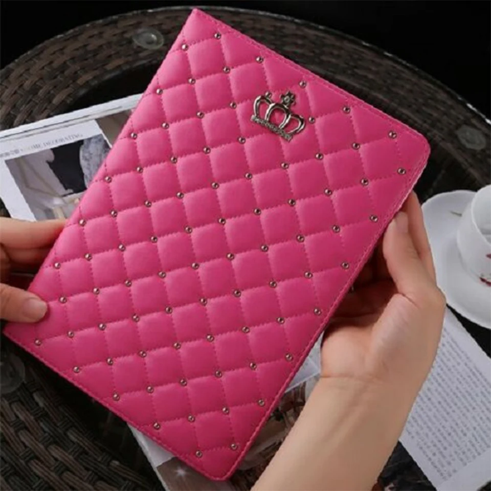 Luxury Coque for iPad 7 8 9th 10.2 2020 2021 Case Smart Crown A2197 A2428 A2602 Flip Stand PU For iPad 10.2 2020 2021 Cover