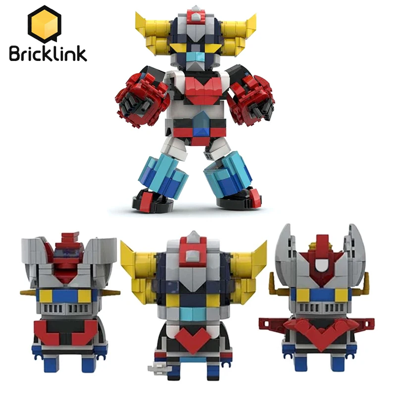 Bricklink Ideas Anime Figures Goldoraked UFO Robot Grendizer Great Mazingered Z Space Technical Mecha Model Building Blocks Toys