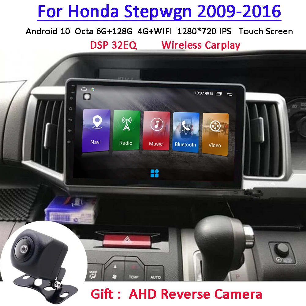 

Android 10 Car Radio Tape Recorder For Honda Stepwgn Step wgn 2009-2016 Dvd Multimedia Headunit Carplay Gps Navigation Stereo BT