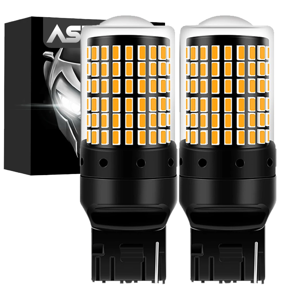 2X Super Bright 7440 W21W 7443 T20 BA15S P21W 1157 BAY15D P21/5W Car Led Reversing Light Stop Brake Lamp Auto Turn Signal Bulb