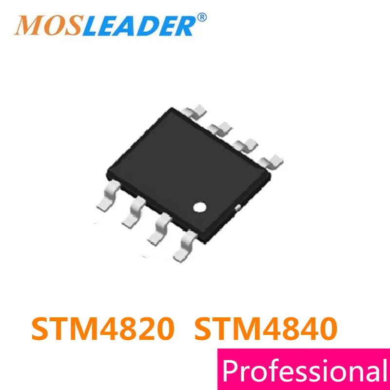 Mosleader STM4820 STM4840 SOP8 100PCS 4820 4840 N-Channel 30V Mosfet Without ESD protected High quality