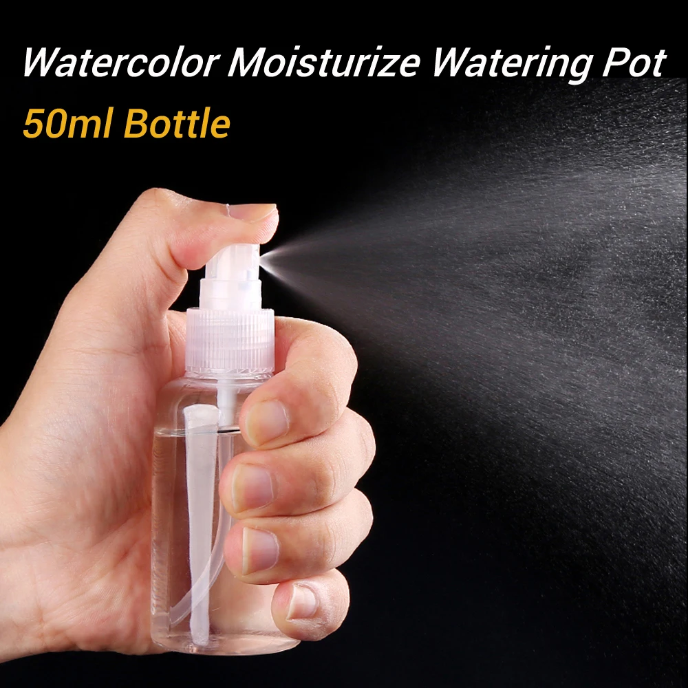 50ml Watering Pot Bottle Artist Painter Watercolor Moisturize Gouache DIY Watering Pot Spray Art Tool Single Bottle