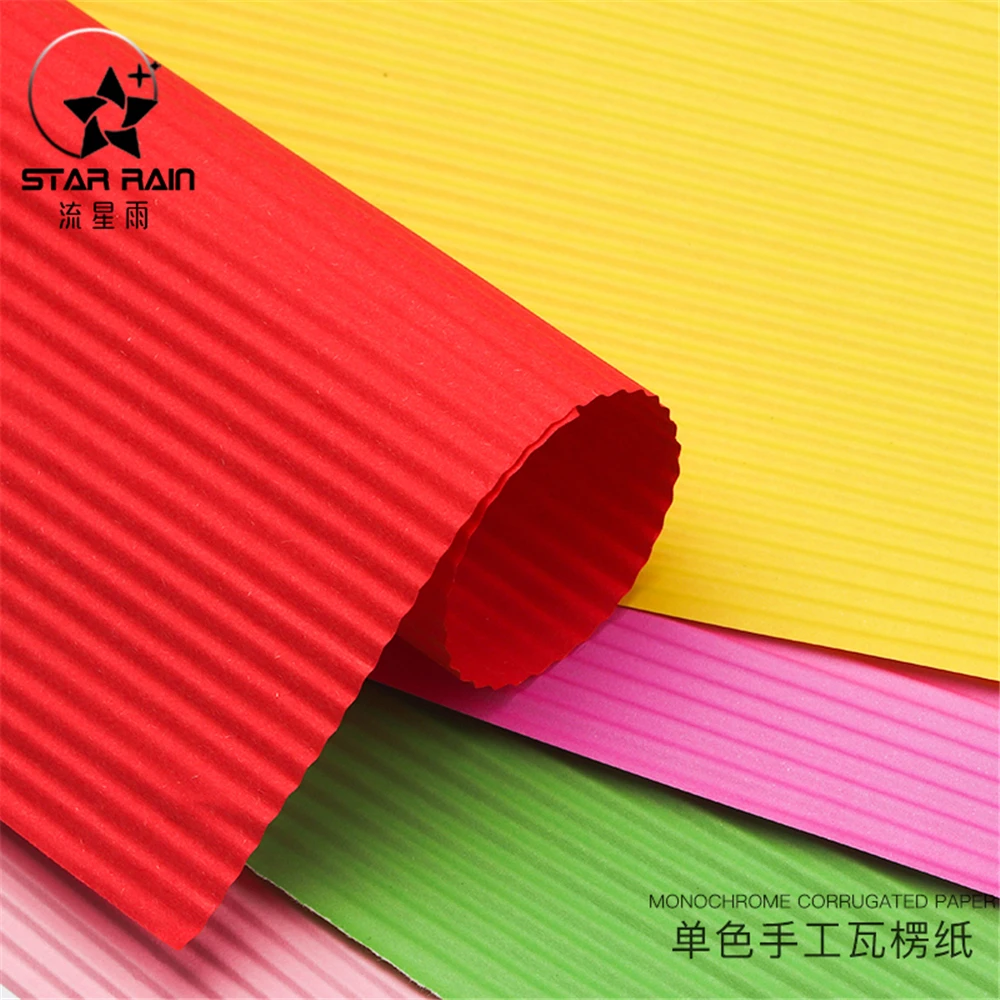 Colored Corrugated Wrinkle Paper, Thickened Handmade Craft, Origami Material, Kindergarten Origami, 20 Affordable S