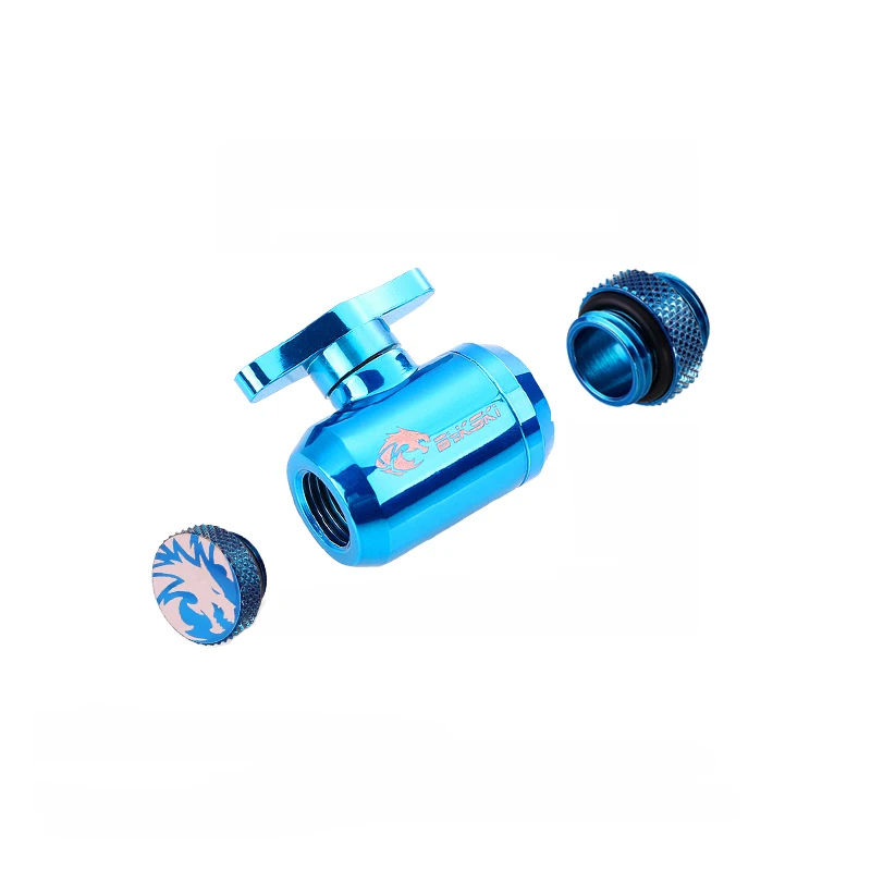 Bykski Computer Liquid Loop Build Water Valve Switch ,With Stop Sealing Plug ,Mini Male To Male  Fittings