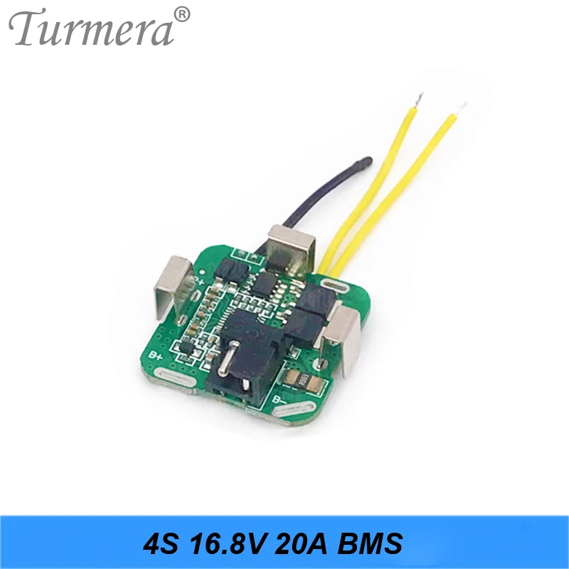 Turmera 4S 14.4V 16.8V Screwdriver Battery 4S1P 2S2P Bracket Holder and 4S 20A BMS Apply to Shrika Shura and RC Airplane Drone