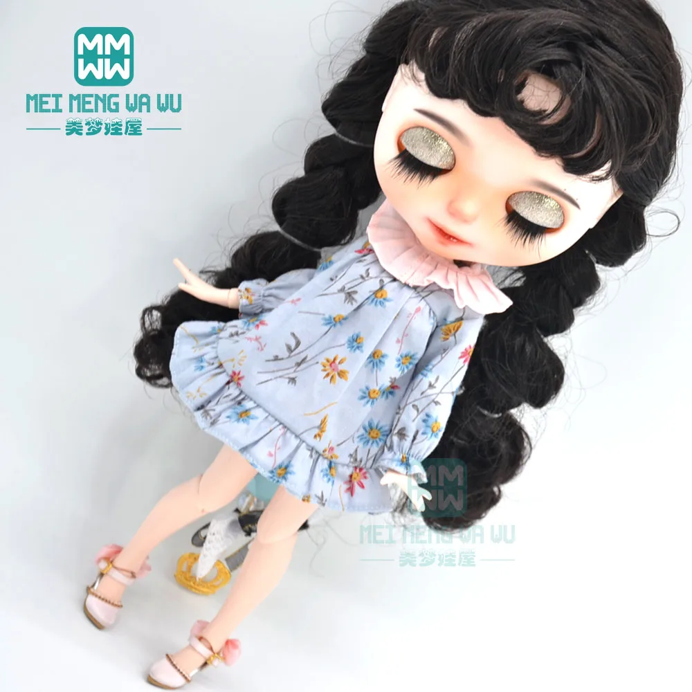 28cm Blyth Doll Clothes fashion doll collar dress, vintage dress
