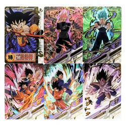 9pcs/set Super Saiyan Dragon Ball Z Bronzing Rough Flash Heroes Battle Card Ultra Instinct Goku Vegeta Game Collection Cards