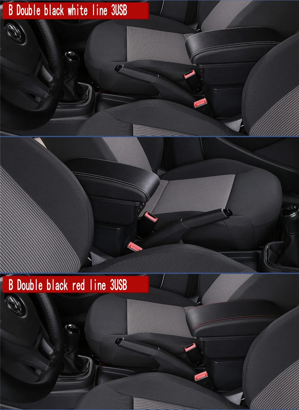 Accoudoir Central Pour Peugeot 206 1998-2013 Dsfik Pour Peugeot 206 Accoudoir Bo Te Cuir Accoudoir Console 524018