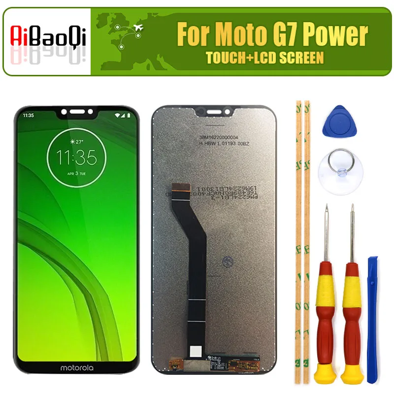 

For 6.2 inch Motorola MOTO G7 Power LCD Display Touch Screen (155mm XT1955-1-2-4-7) (157mm XT1955-6-5) Digitizer Replacement