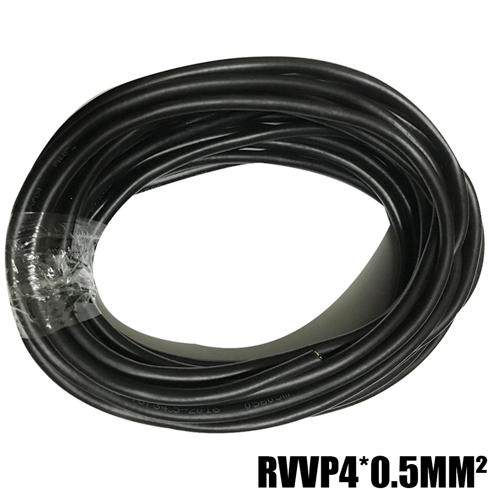 سلك RVVP الأصلي 2 متر من النحاس النقي RVVP4 كابل تحكم سلك محمي 4core /0.3/0.5/0.75/1/1.5/2.5MM2 سلك إشارة مربع
