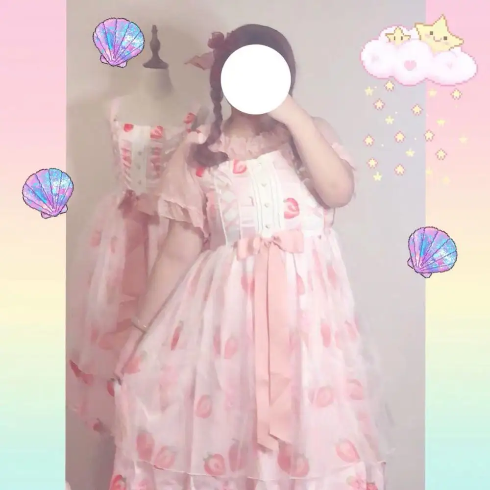 Lolita süße nette kleid hohe taille viktorianischen kleid kawaii mädchen mode vintage spitze bowknot große größe große größe XL-3XL cosplay