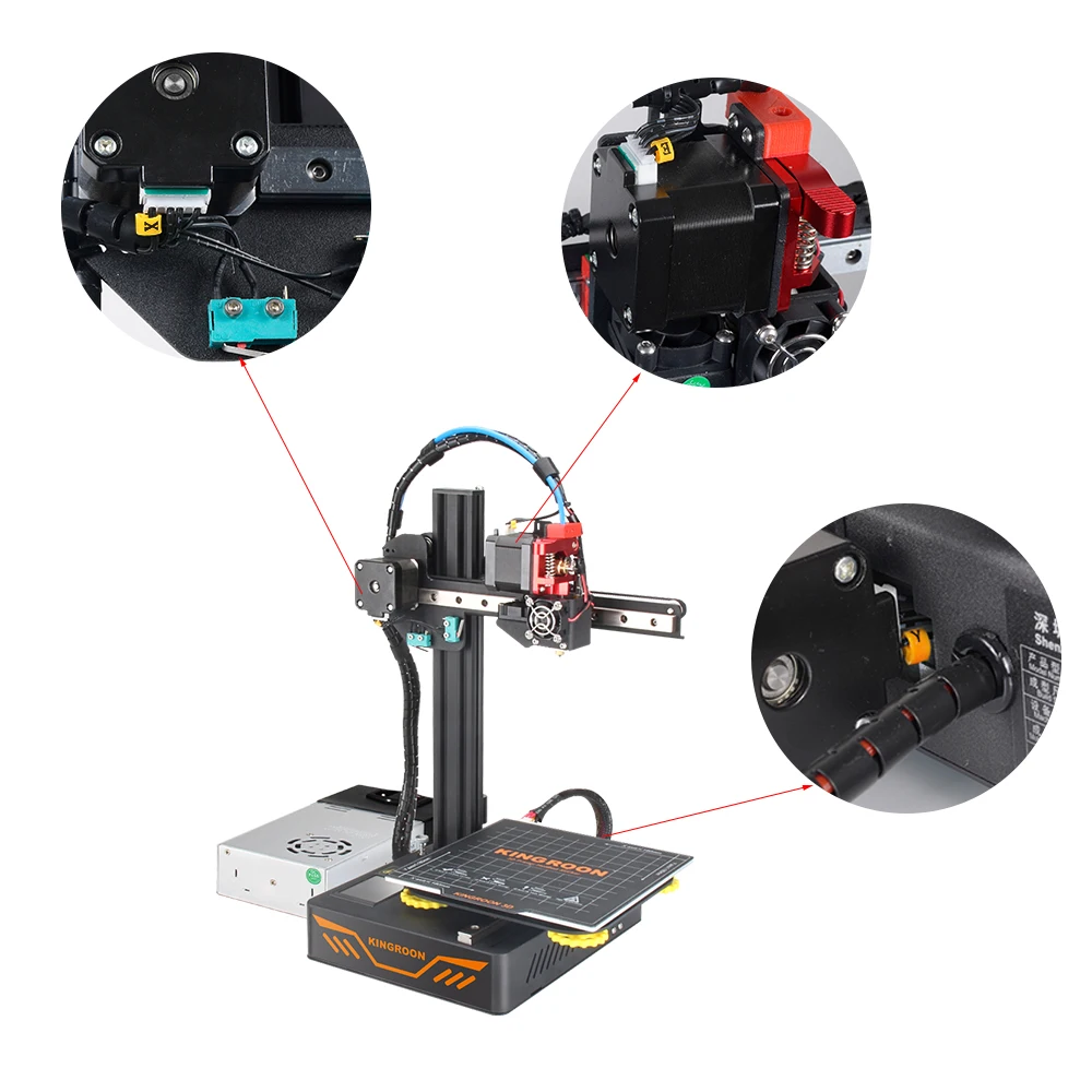 KP3S 3D Printer XE YZ axis Cable Stepper Motor wires 42 Stepper Motor line Double X Y E Z-axis Cables - Image 3
