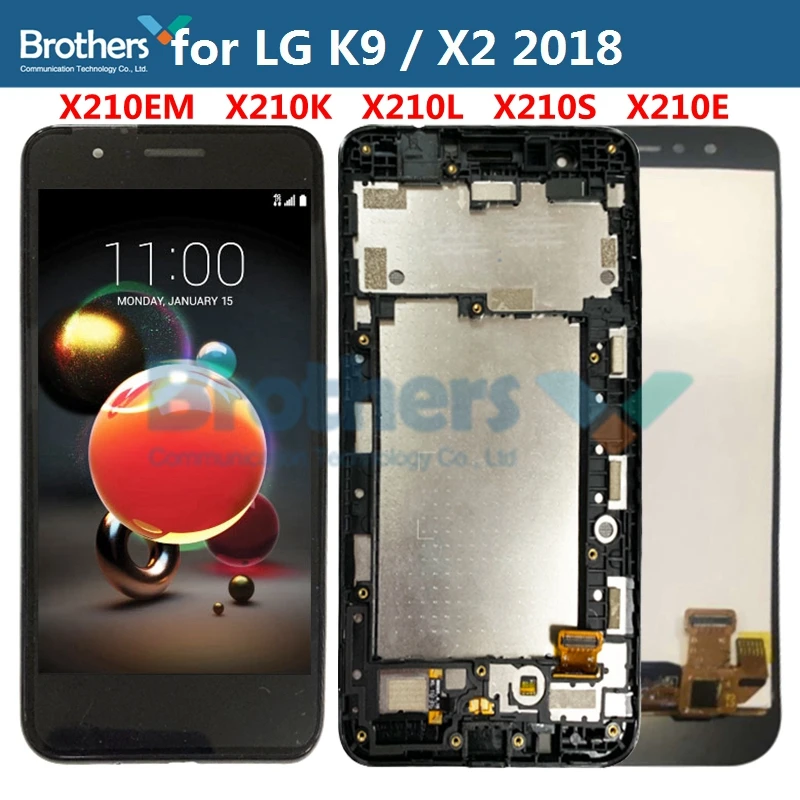 

LCD Screen for LG K9 X210 X2 2018 LCD Display for X210EM X210K X210L X210S X210E X210NMW Touch Screen Digitizer LCD Assembly Top