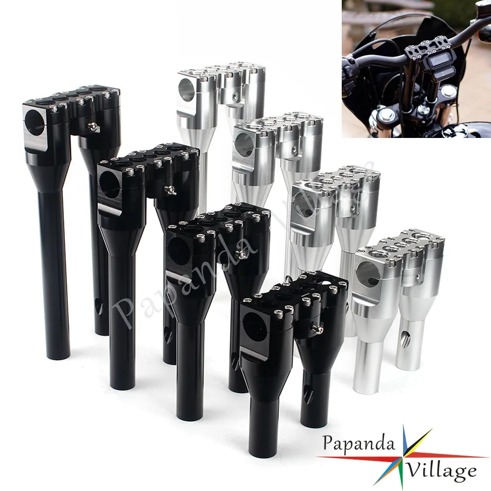 

Motorcycle 1-1/2" Club Top Clamp Handlebar Riser 6" 8" 10" 12" Rise Clip On Riser Kit For Harley Sportster Dyna Chopper Bobber