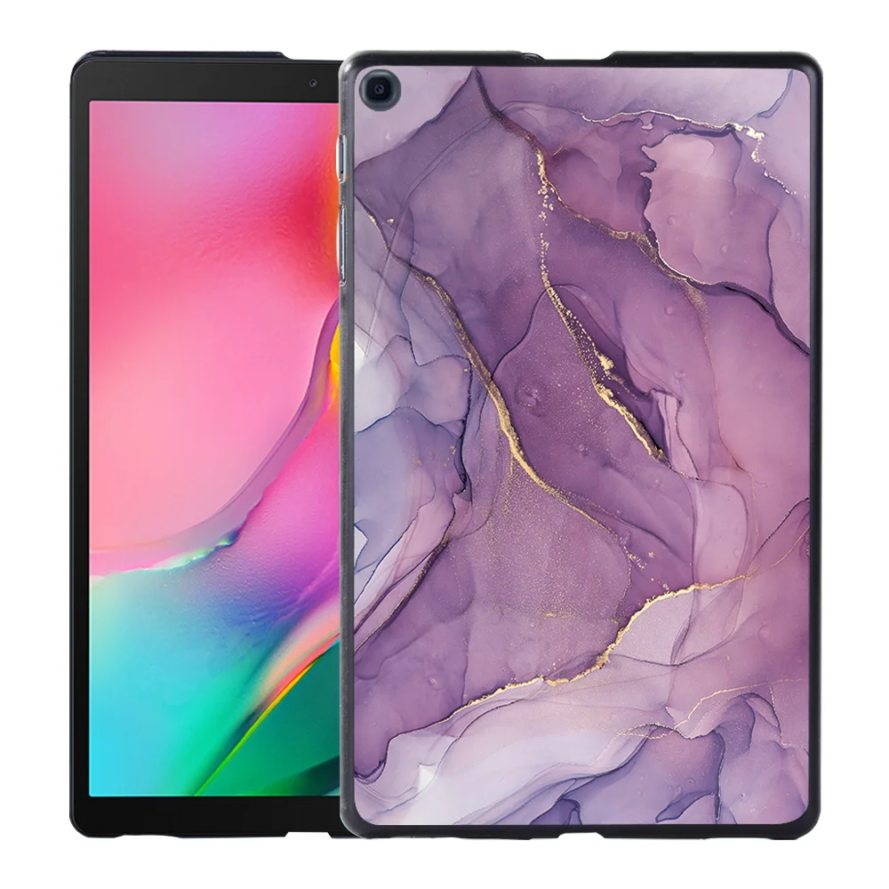 Back Shell for Samsung Galaxy Tab A 8.0 Inch 2019 T290/T295 Shockproof High Quality Watercolor Pattern Tablet Case + Stylus