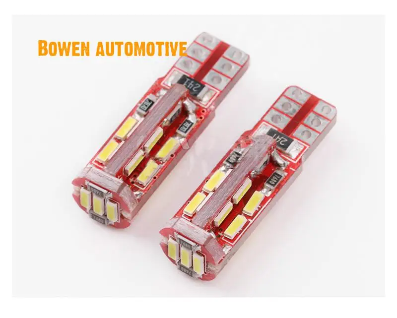 LD светодиодный ная автомобильная лампа декодирование без электроники T10 4014 19smd лампа для чтения Боковой габаритный фонарь номерной знак