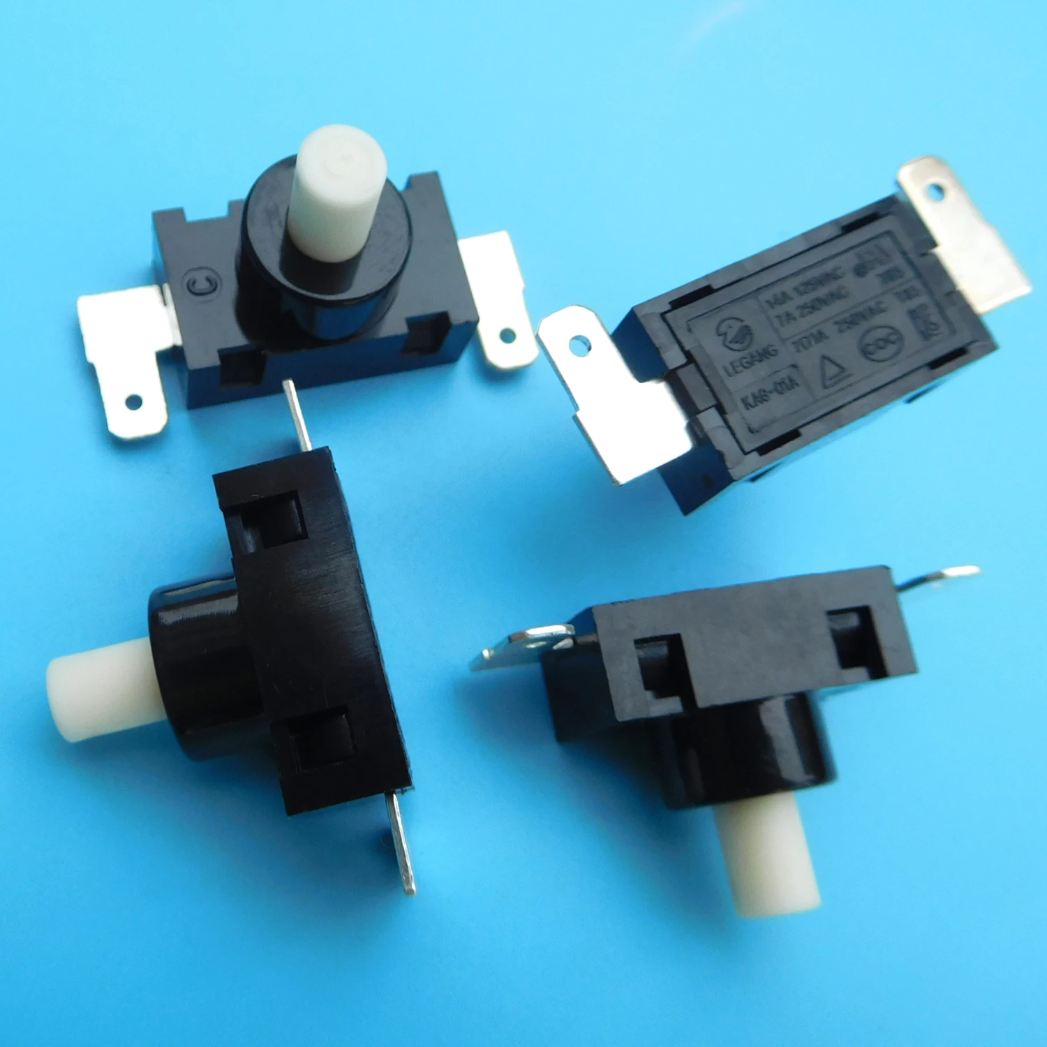 

KAG-01A 7A/250V 14A/125V 2-контактный переключатель включения и выключения для электрического пылесоса, электрического чайника и духовки, черный, 10 шт.