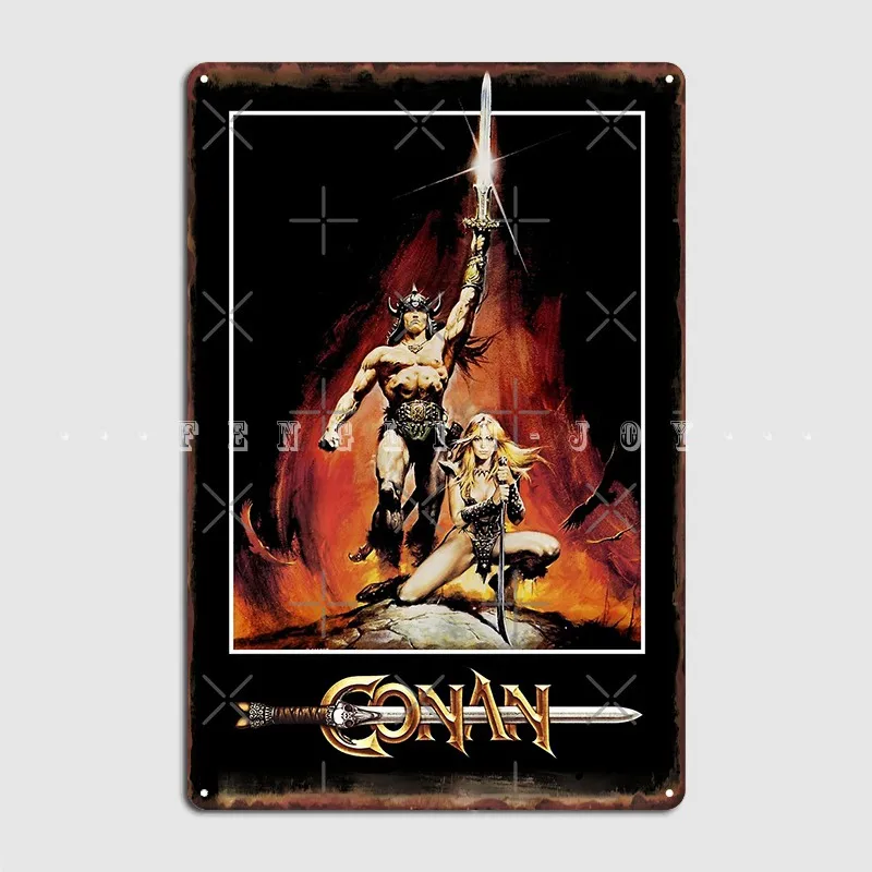 Conan The Barbarian Metal Sign Wall Cave Garage Decoration Kitchen Vintage Tin Sign Posters