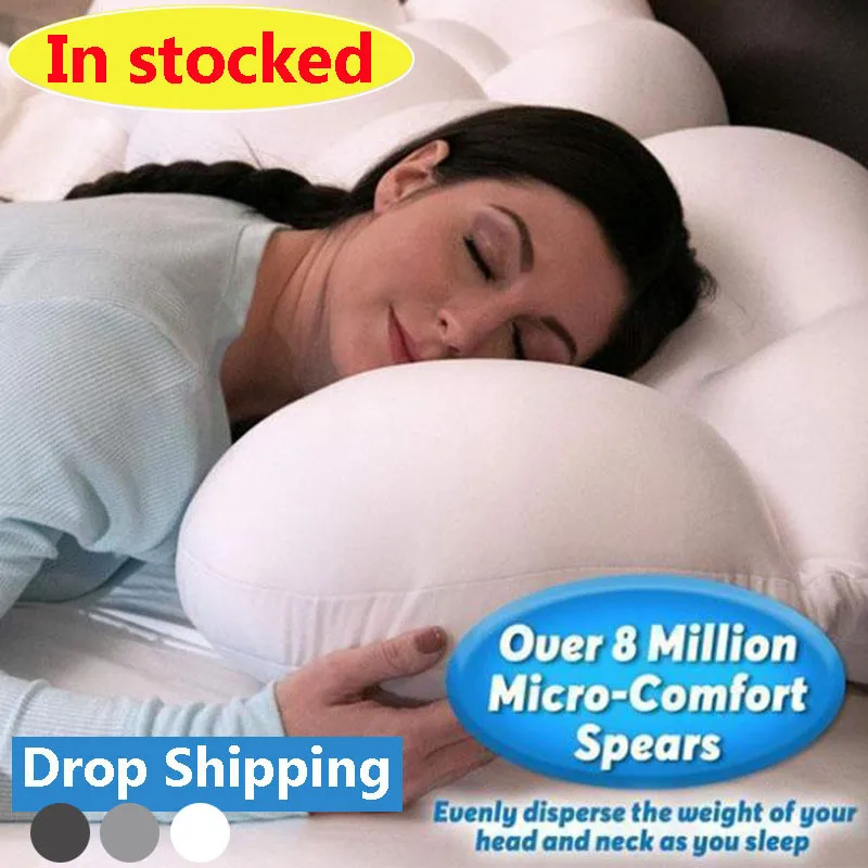 Egg Sleep Pillow 3D Micro Airball Cloud Air Addiction Deep Sleep Pillow Neck Decompression Pressure Relief Cushion Pillows