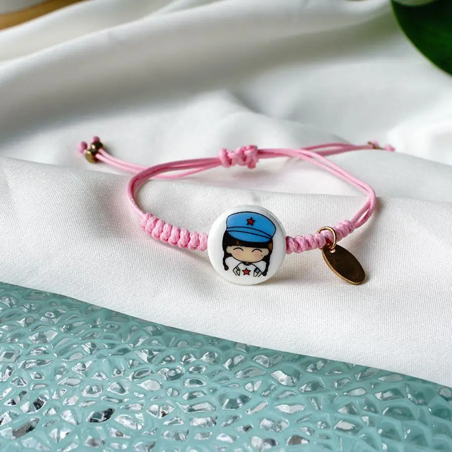 Student Ceramic Bracelet Cartoon Girlfriends Couple Jewelry Stall Products Wholesale #YXS08