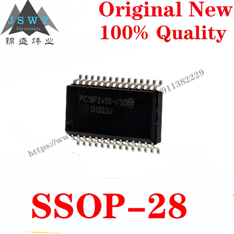 10~100 PCS PIC18F2455-I/SO SSOP-28 Semiconductor 8-bit microcontroller -MCU IC Chip for module arduino Free Shipping PIC18F2455