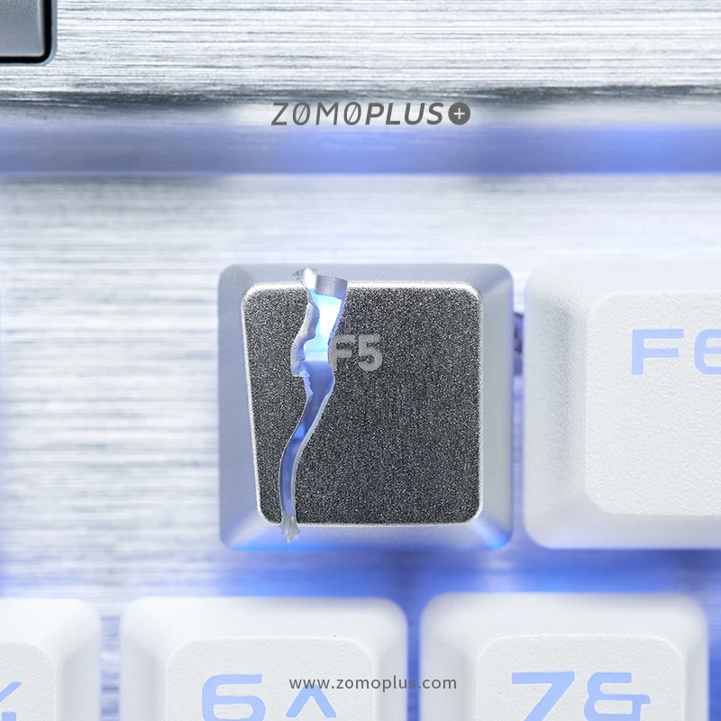 ZOMO Key cap klawiatury mechaniczne keycap osobowość projekt, kreatywny odświeżyć F5 podział klawiszy ze stopu aluminium Cherry MX osi