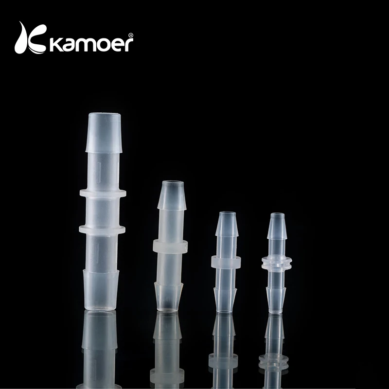 

Kamoer PP Tube Connector 10pcs for Peristaltic Pump Water Tube Straight Joint Hose and Reducer Joint