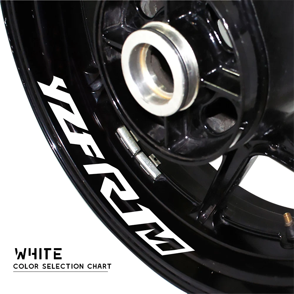 New motorcycle wheel sticker waterproof reflective wheel decals rim decoration logo  for YAMAHA YZF R1M
