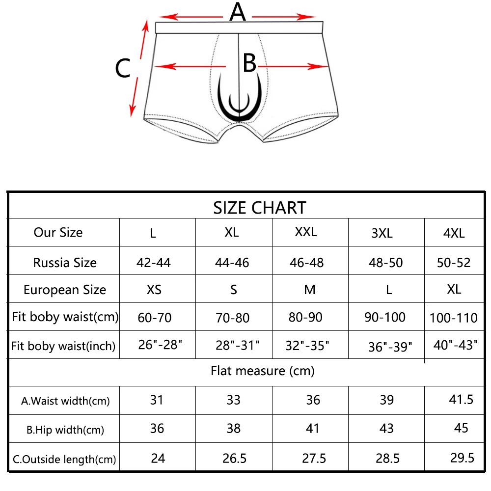 4 Stks/partij Boxershorts Mannen Underpants Man Man Slipje Mannen Boxer Ondergoed 100% Katoen Homme Calzoncillos Calecon Plus Size