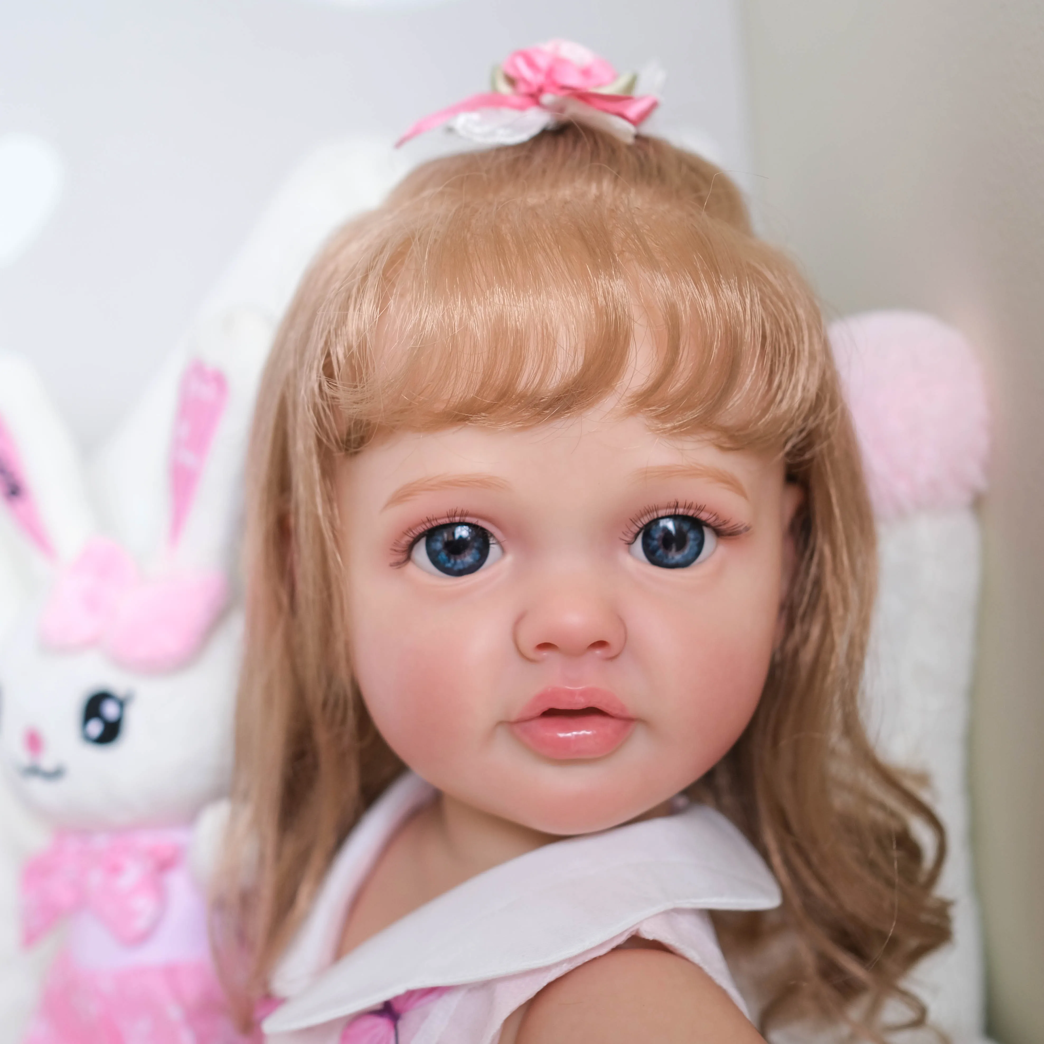 New 55CM Full Body Silicone Reborn Princeess Betty Toddler Lifelike Handmade 3D Skin Multiple Layers Painting with Visible Veins