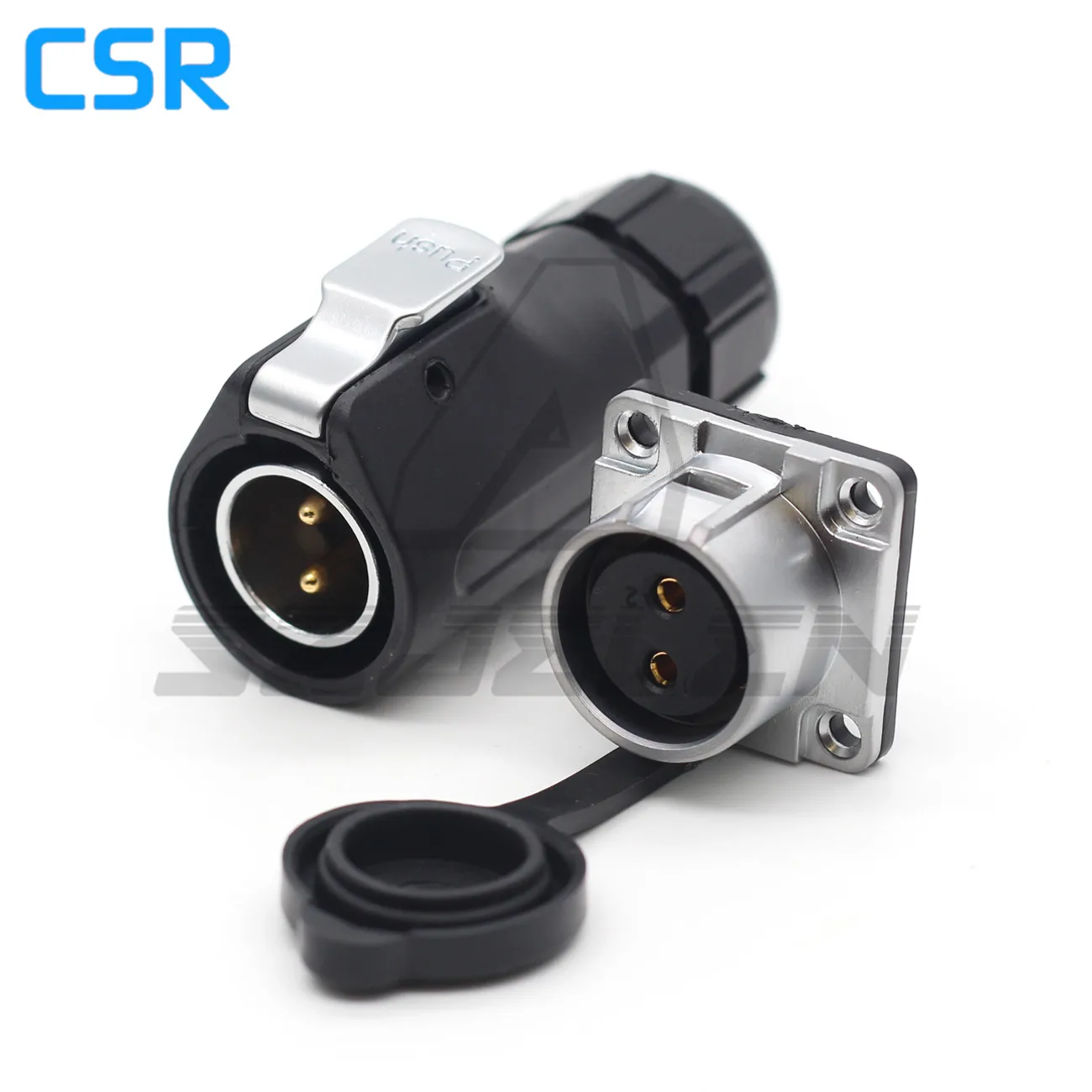 XHP20 Series 30A 500V 2Pin Waterproof Connector, LED Light Power Cable Connector Male And Female, 2Pin Electrical Plug Socket