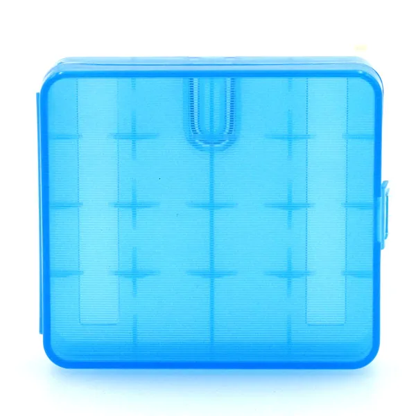 Caixa de armazenamento de bateria recarregável, 4 compartimentos, 18650, equipamento de seção, caixa plástica