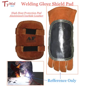 Juste pour gants de soudage, protection contre la chaleur élevée, cuir de vachette aluminisé, couture anti-flamme, coussin de soudeur