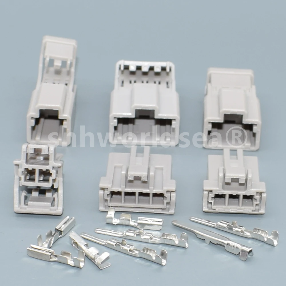 Shhworldsea 2 ، 3,4Pin 6098-0240 6098-0239 ذكر أنثى موصل السيارات للسيارة لنيسان هوندا قفل صندوق السيارة التوصيل #3