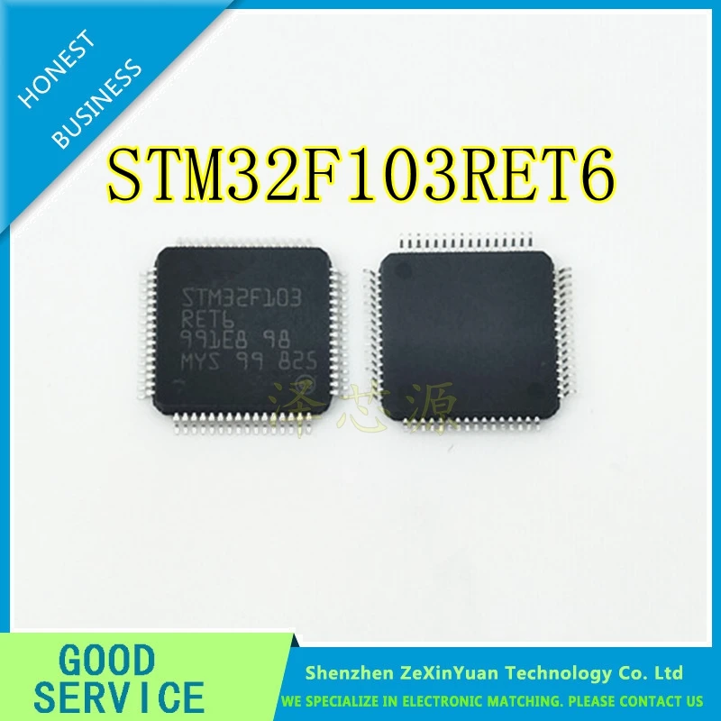 1PCS/LOT STM32F103RET6 STM32F103 RET6  Microcontroller chip LQFP-64