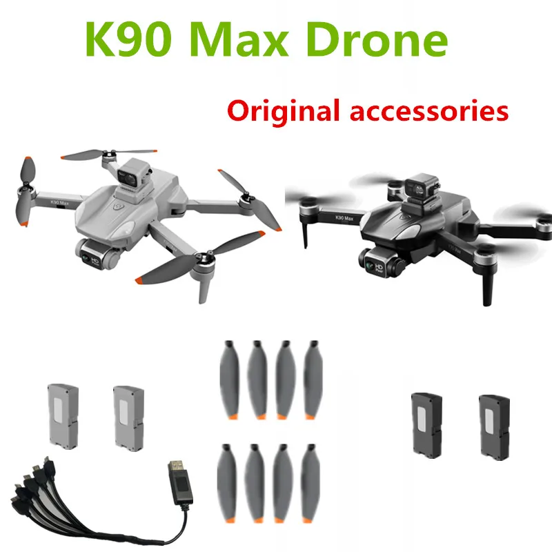 K90 Max  Drone Battery/Propeller Blade/ 7.4V 3000mAh For K90 Max  Drone Battery Spare Parts Original Accessories