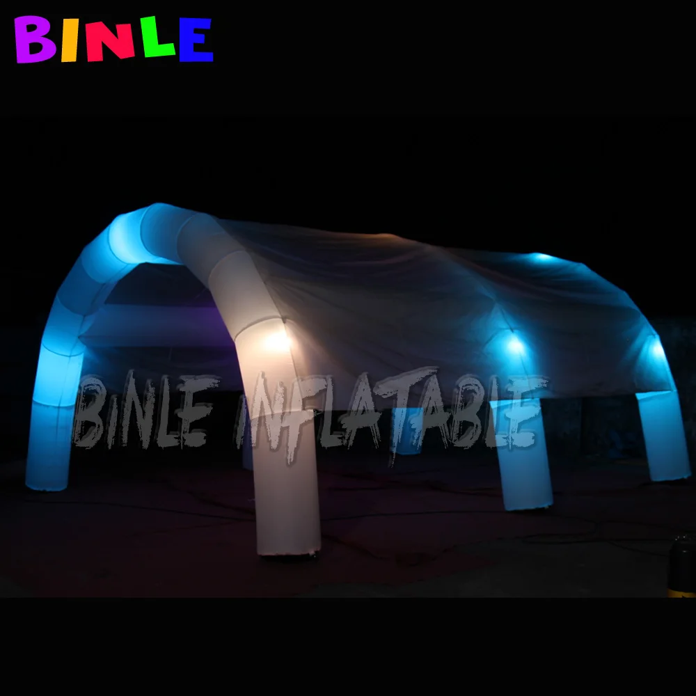 Beautiful mobile blow up inflatable tent with LED light waterproof dome arch tent canopy for outdoor parties or events