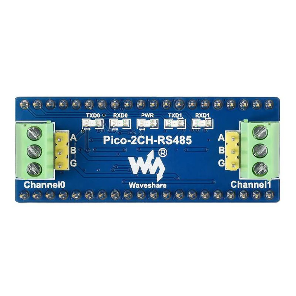 Scheda di estensione del modulo RS485 a 2 canali Waveshare per ricetrasmettitore Raspberry Pi Pico SP3485 UART a RS485 Standard Pico Header
