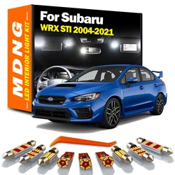 MDNG For Subaru WRX STI 2004-2017 2018 2019 2020 2021 Vehicle LED Interior Map Dome Trunk Light Kit Car Number Plate Bulb Canbus