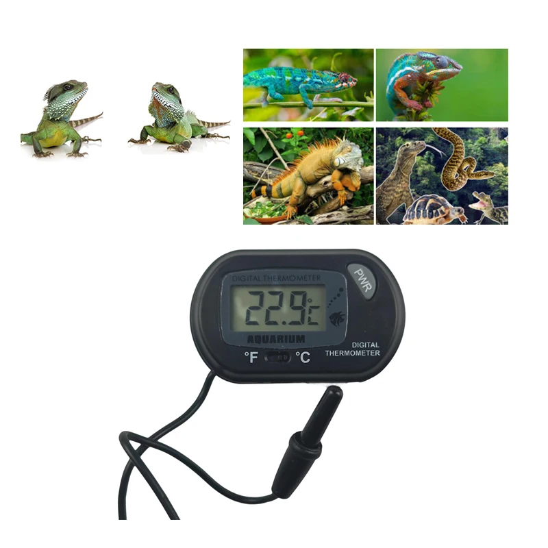 

Digital Thermometer Fish Aquarium Reptiles Terrarium Temperature Controller Temp Meter with Suction Cup