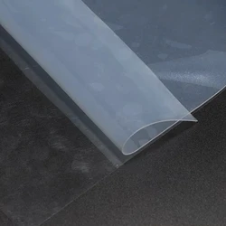 Feuille de silicone fine, 0.1/0.2/0.3/0.4/0.5/0.6/0.8/1mm d'épaisseur, en caoutchouc transparent, résistant à la chaleur, film de pton, 1 pièce, personnaliser