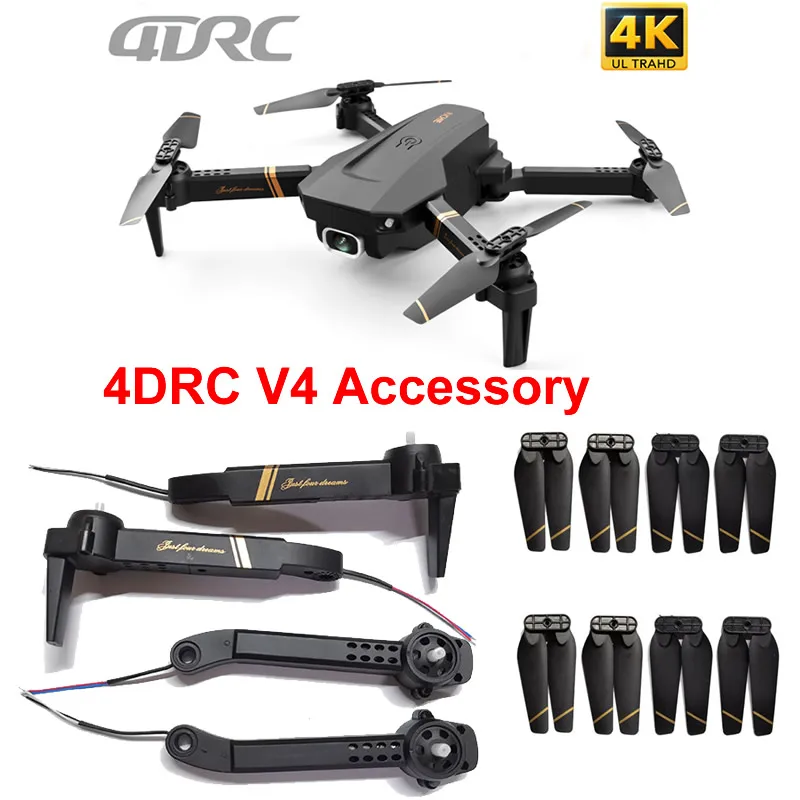 4DRC V4 Drone Original Spare Parts Front Rear Arm with Motor Engine Propeller Spare Part Accessory