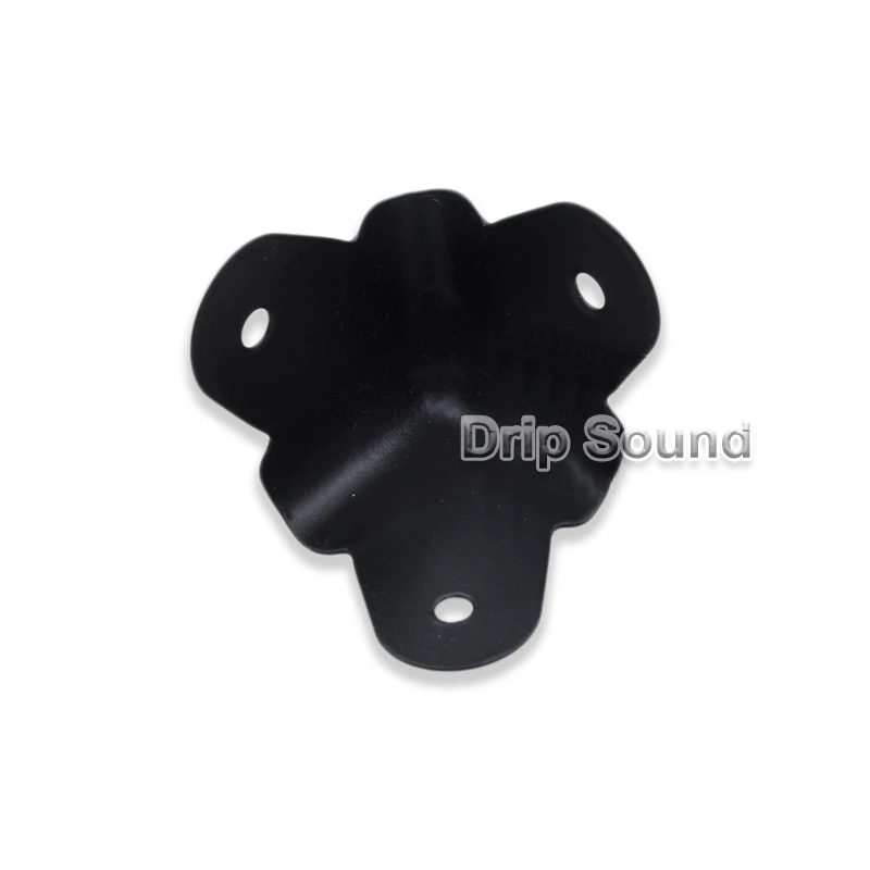 4pcs โลหะมุมปลอดภัยตกแต่งมุมขวา 3-Jaw ผีเสื้อรูปร่างสำหรับกล่องลำโพงเครื่องขยายเสียง